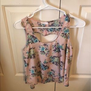 lush tank top with heart back